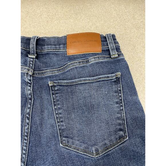 Lucky Brand Jeans Zoe High Rise Straight Leg Raw Hem Women's Size 8/29R - Picture 6 of 16